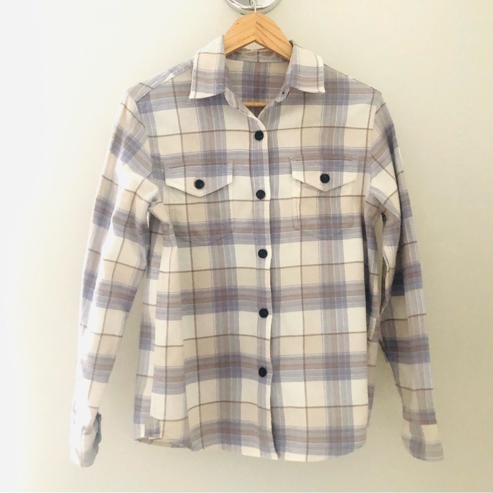 Organic Cotton Flannel Plaid Shirt - Picture 5 of 10